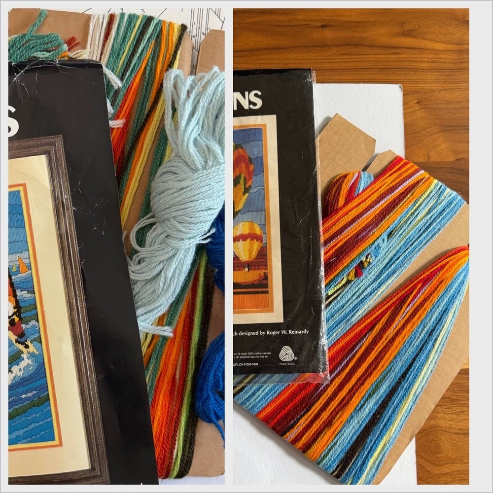 VTG Needlepoint Persian Wool from 2 Monarch Horizons Kits No Canvas Just Wool